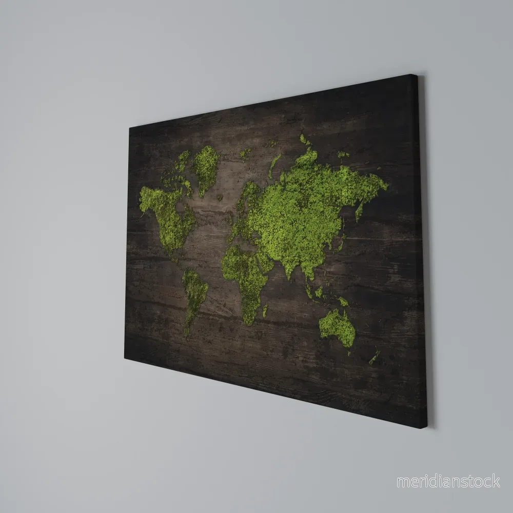 GREEN EARTH VISION Horizontal Canvas Print - Bild 3