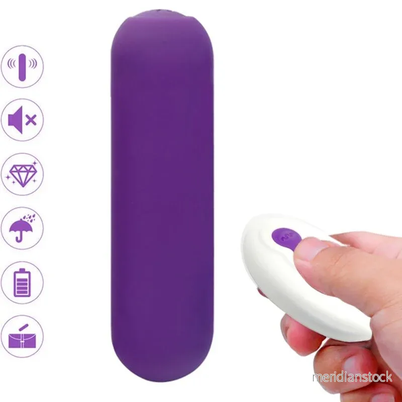 ARMONY - SPLASH JOIE VIBRATOR BULLET SILICONE REMOTE CONTROL 10 VIBRATIONS 75 X 19 CM PURPLE