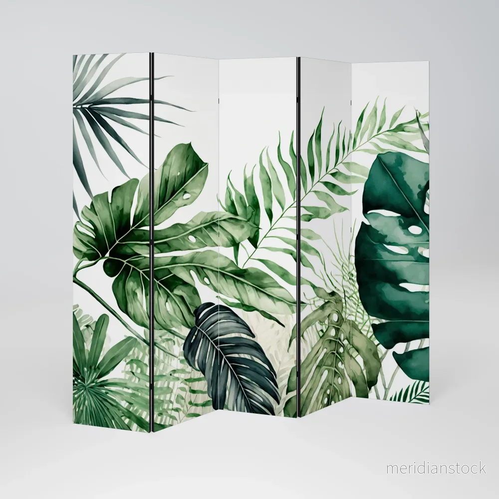 MONSTERA DREAM Dekorativ rumsavdelare – 5 paneler - Bild 2