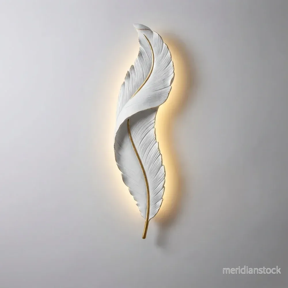 Dekorativ fjäderdesignlampa – Feathraze - Bild 2
