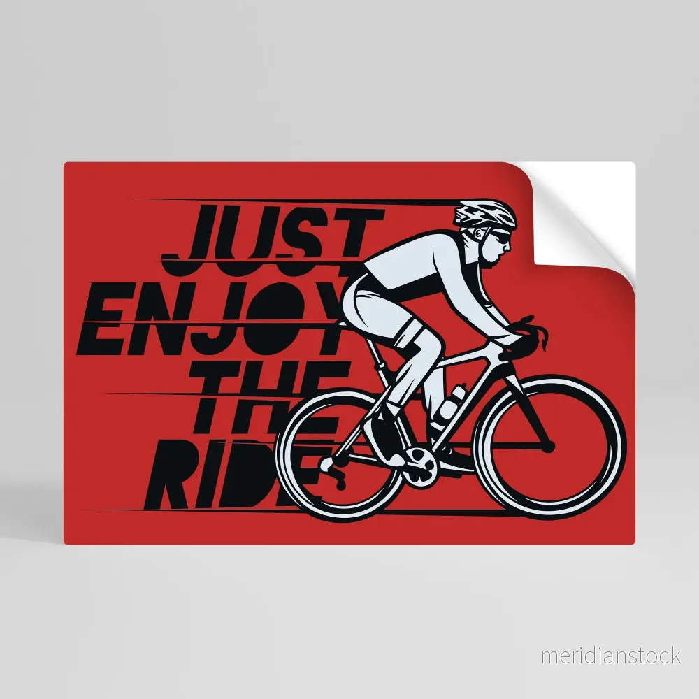 ENJOY THE RIDE Självhäftande Horisontell Poster ENJOY THE RIDE Självhäftande Horisontell Poster