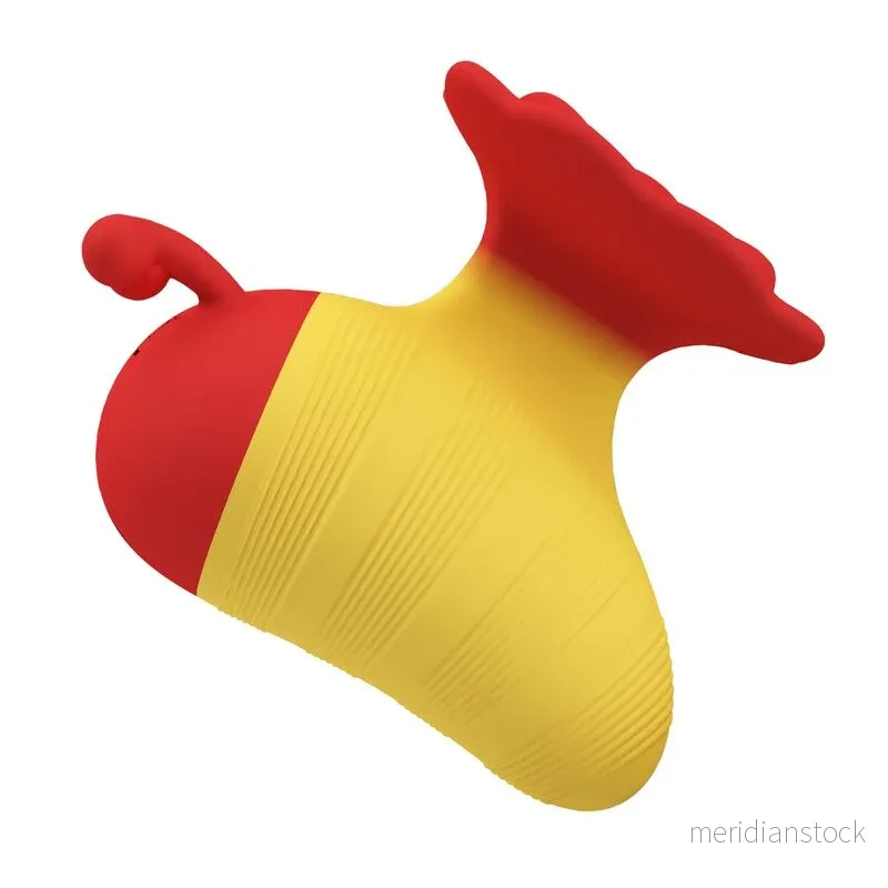 PRETTY LOVE - LITTLE BEE RECHARGEABLE CLITORAL STIMULATOR 7 MODES RED/YELLOW - Bild 3