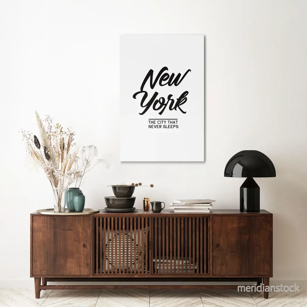 AWAKE IN NYC Vertical Canvas Print - Bild 2