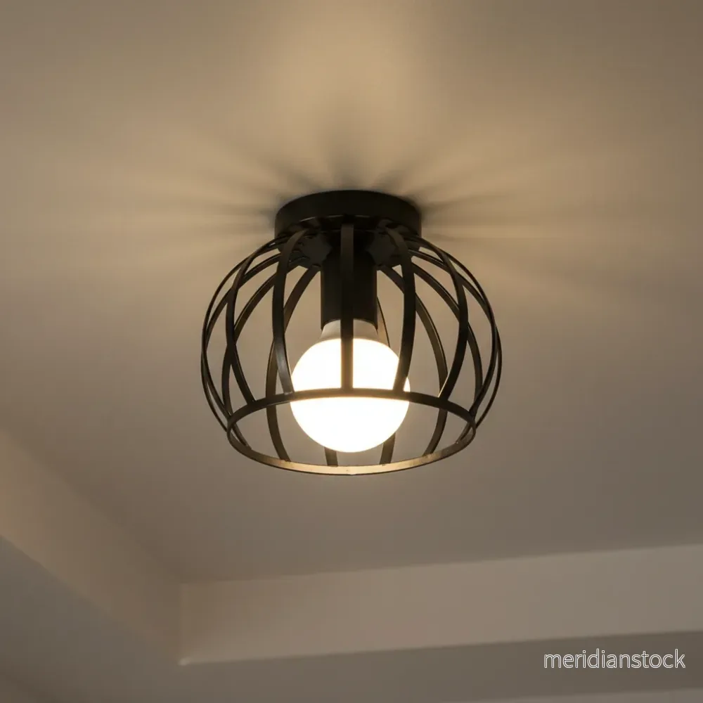 Öppen korgskärm hänglampa - IronOrb