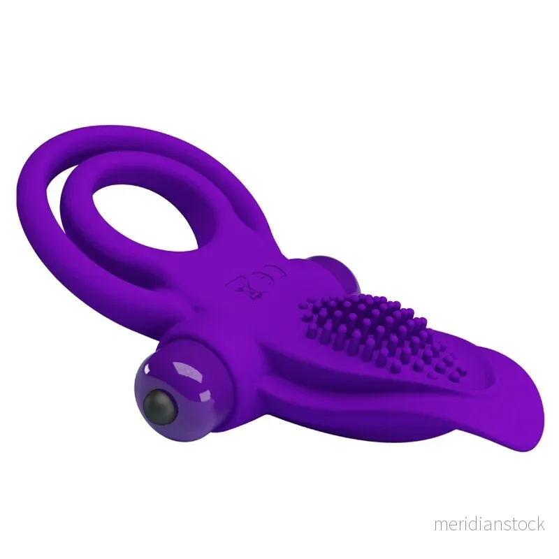 PRETTY LOVE - PURPLE VIBRATING PENIS RING - Bild 3