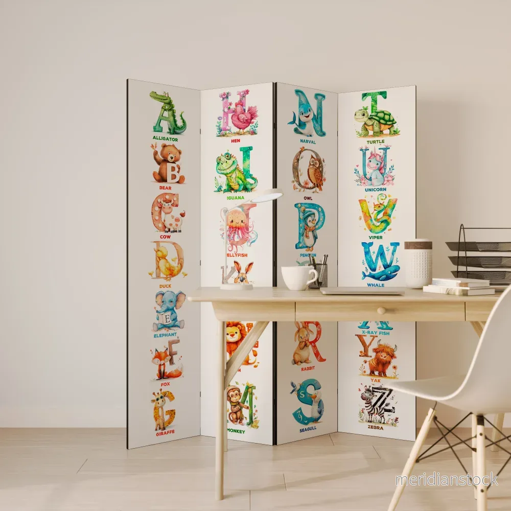 JOYFUL LETTERS Rumsavdelare 4 paneler - Bild 3