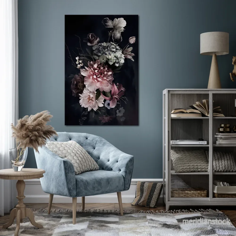 PURE BLOSSOM Vertical Canvas Print