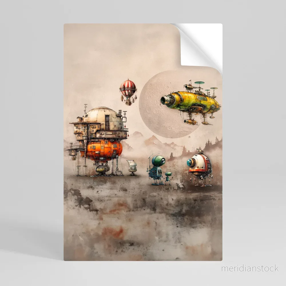 MACHINARIUM MACHINES Självhäftande Vertikal Poster - Bild 3