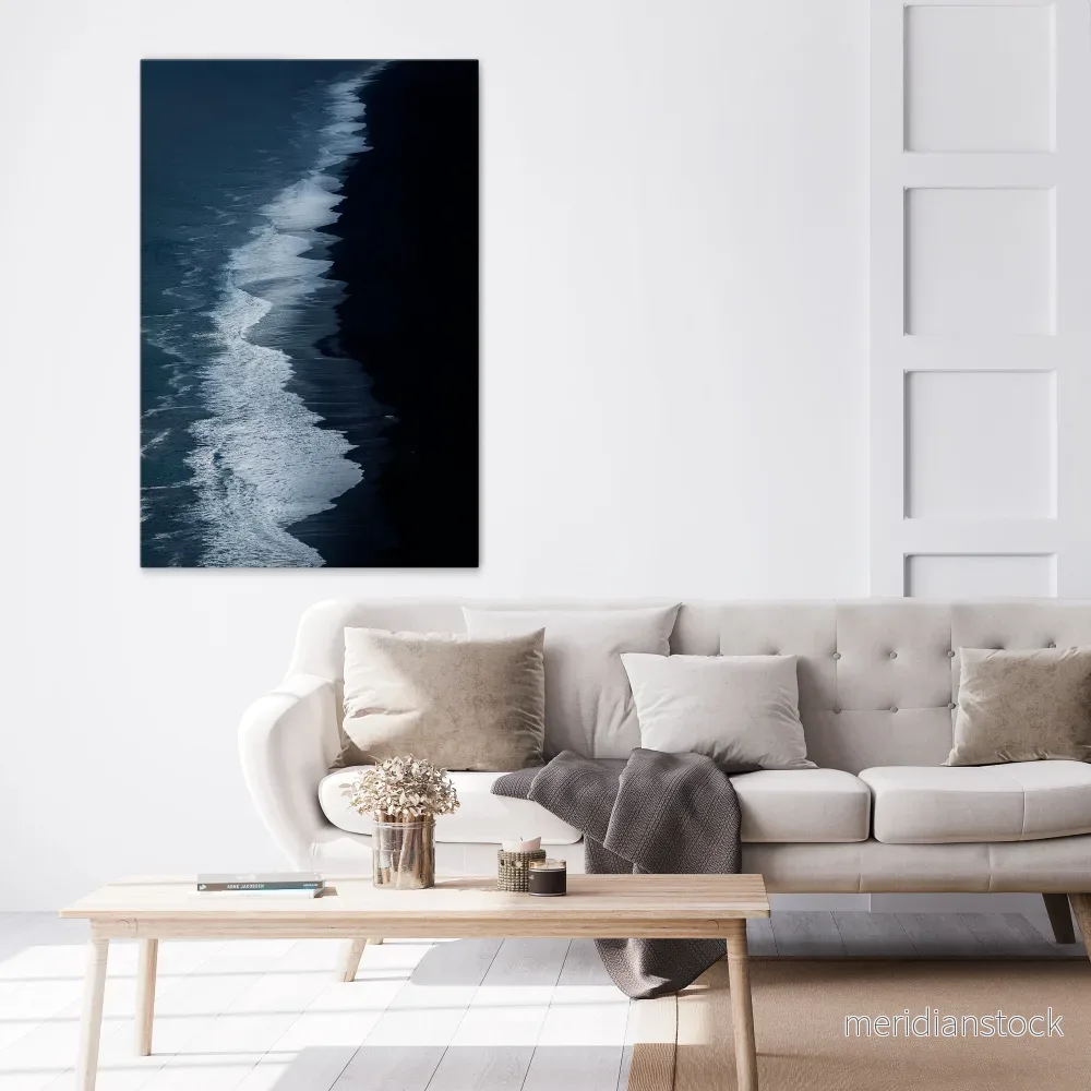OCEAN'S WHISPER Vertical Canvas Print - Bild 2