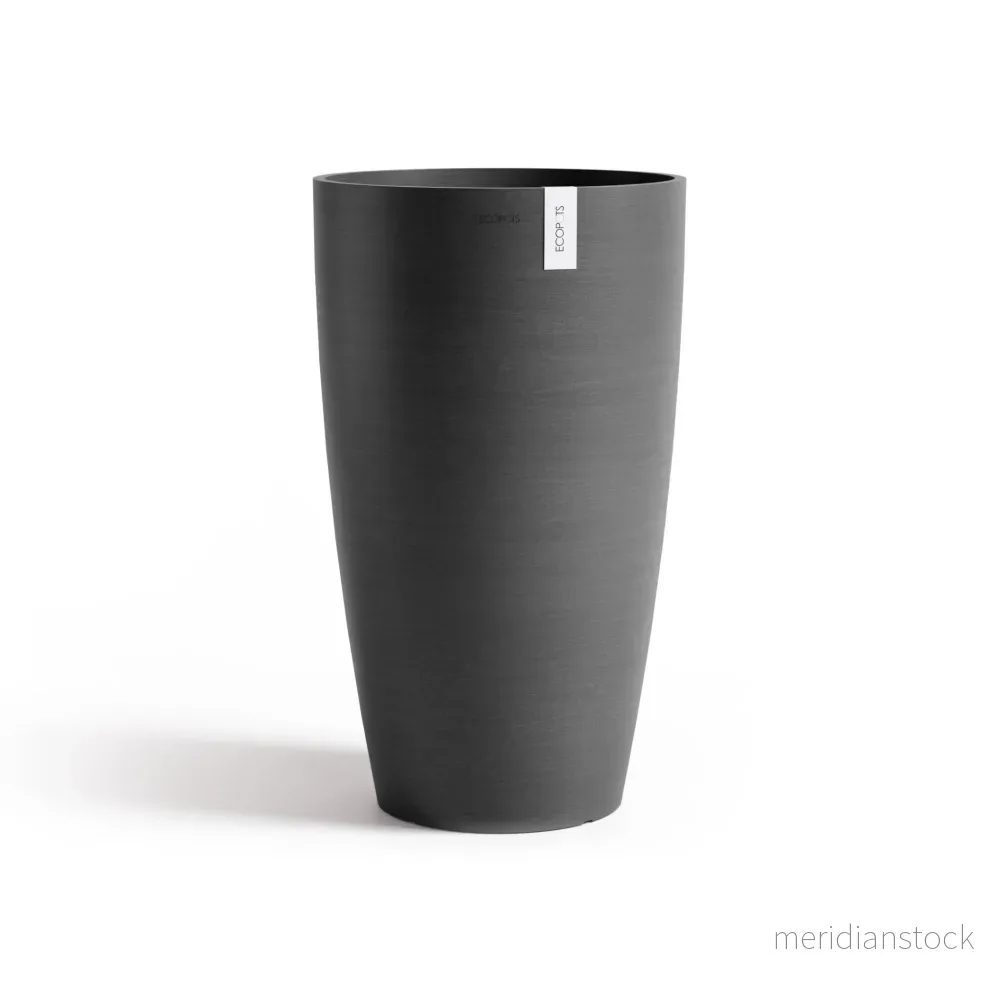 Kruka Stockholm hög 60cm mörkgrå - Bild 3