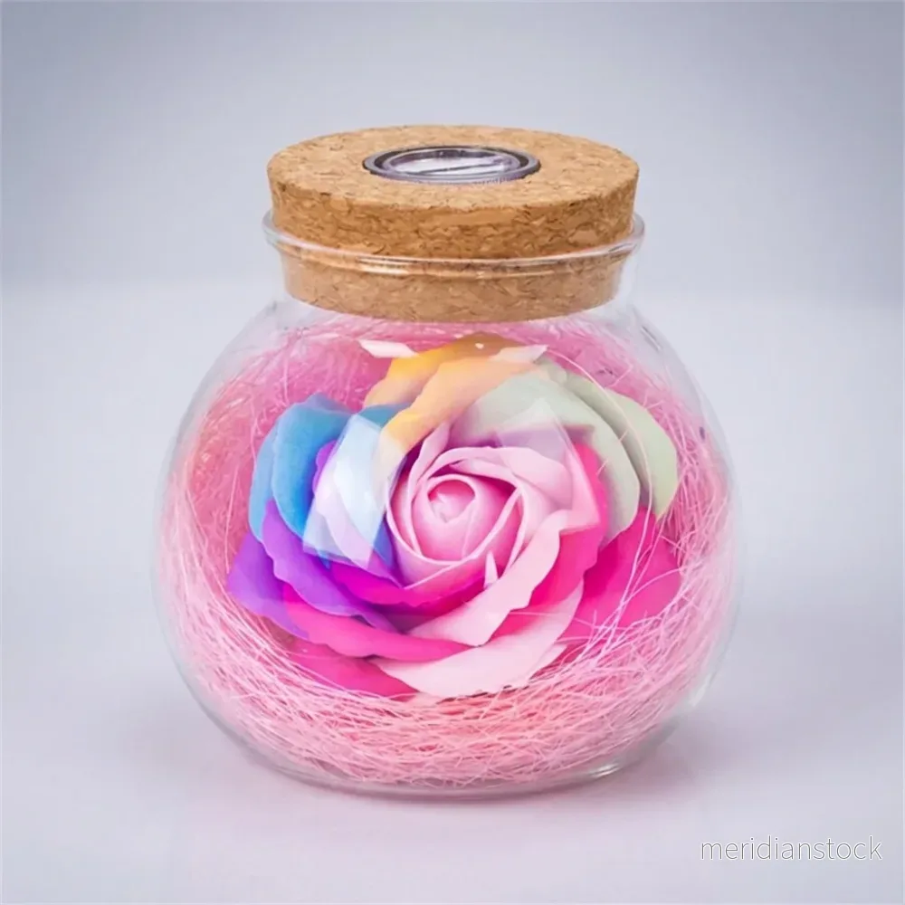 LED-lampa med ros i kruka – Roseluxe - Bild 2