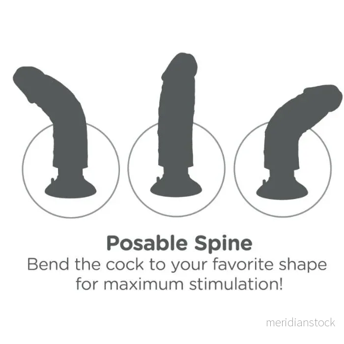 KING COCK - 23 CM VIBRATING COCK FLESH - Bild 2