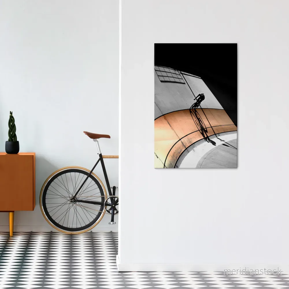 ORANGE ARC AMBIENCE Vertical Canvas Print ORANGE ARC AMBIENCE Vertical Canvas Print