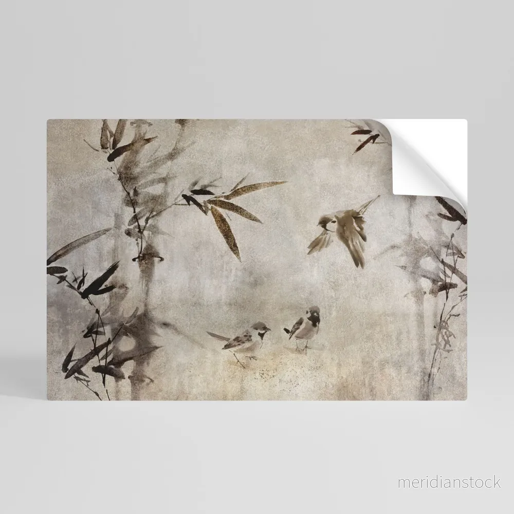 SPARROW BLISS Självhäftande Horisontell Poster - Bild 3
