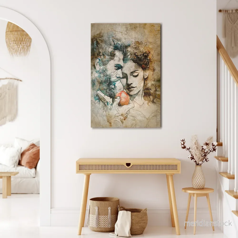WHISPERS OF TEMPTATION Vertical Canvas Print - Bild 2