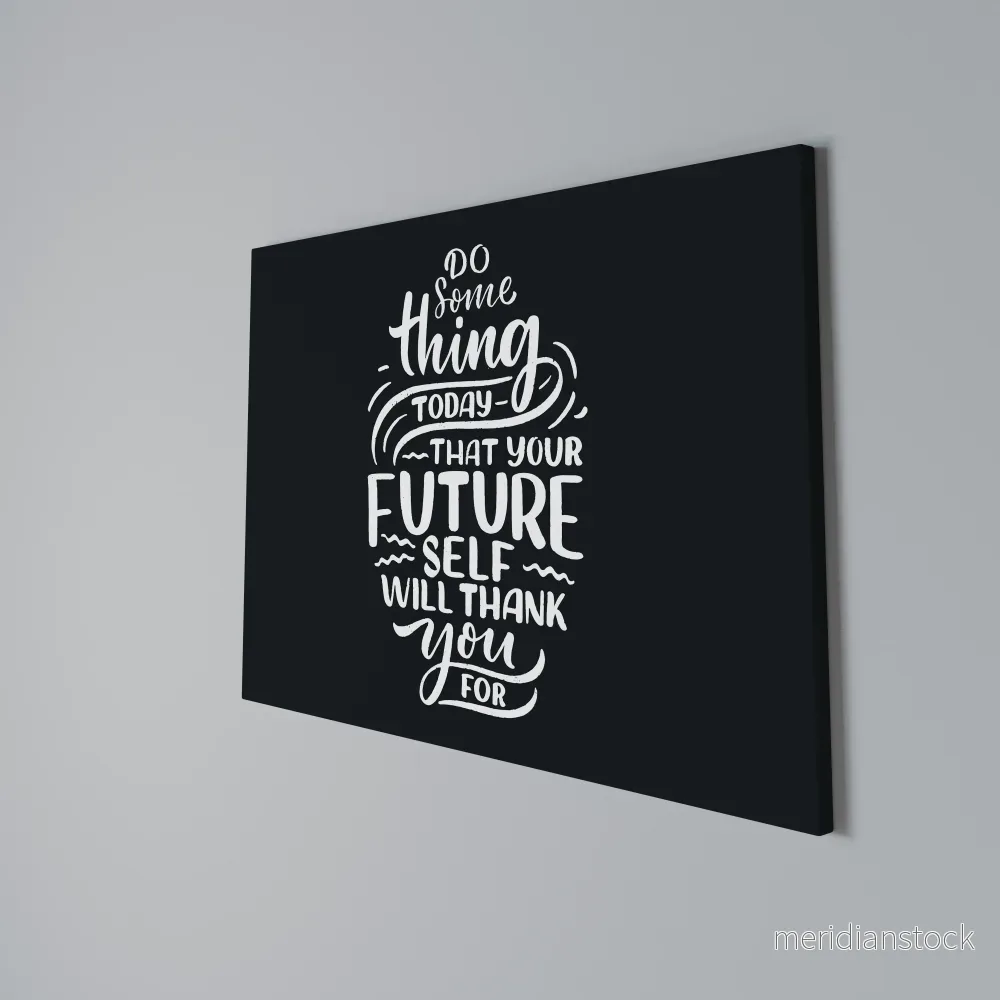 DO SOMETHING TODAY Horizontal Canvas Print - Bild 3