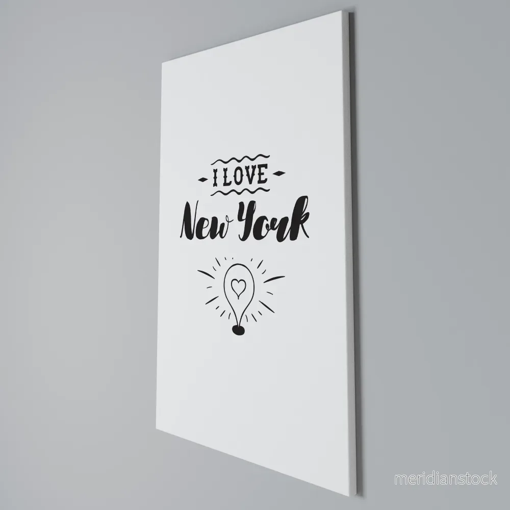 I LOVE NEW YORK Vertical Canvas Print - Bild 3