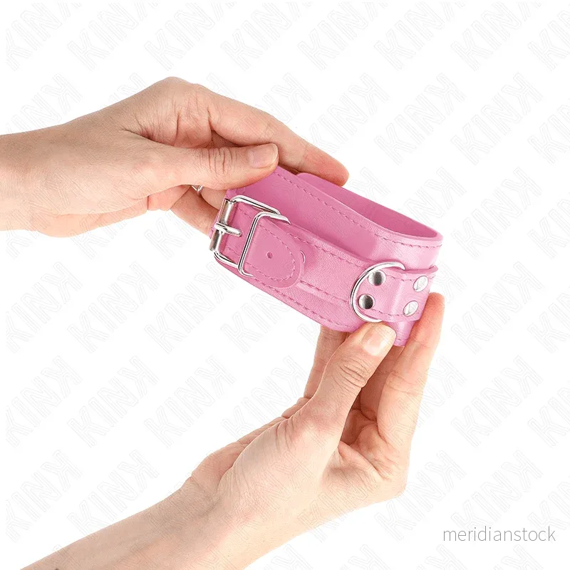 KINK - SIMPLE WRIST RESTRAINTS PINK ADJUSTABLE 20-23 CM X 5.5 CM - Bild 2