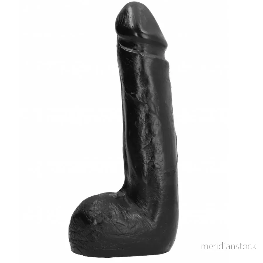 All Black Soft Black Realistic Dildo 20 cm - Premium Black Realistic Dildo - Bild 2