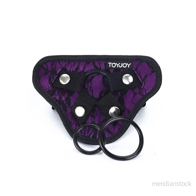 GET REAL - STRAP-ON LACE HARNESS PURPLE