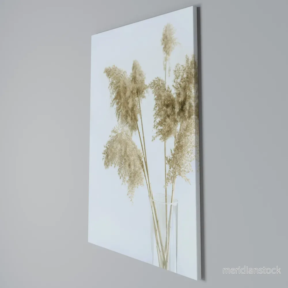 ELEGANT GRASSY SERENITY Vertical Canvas Print - Bild 3