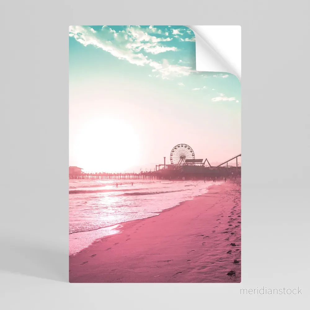 PASTEL COAST VIBES Självhäftande Vertikal Poster - Bild 2