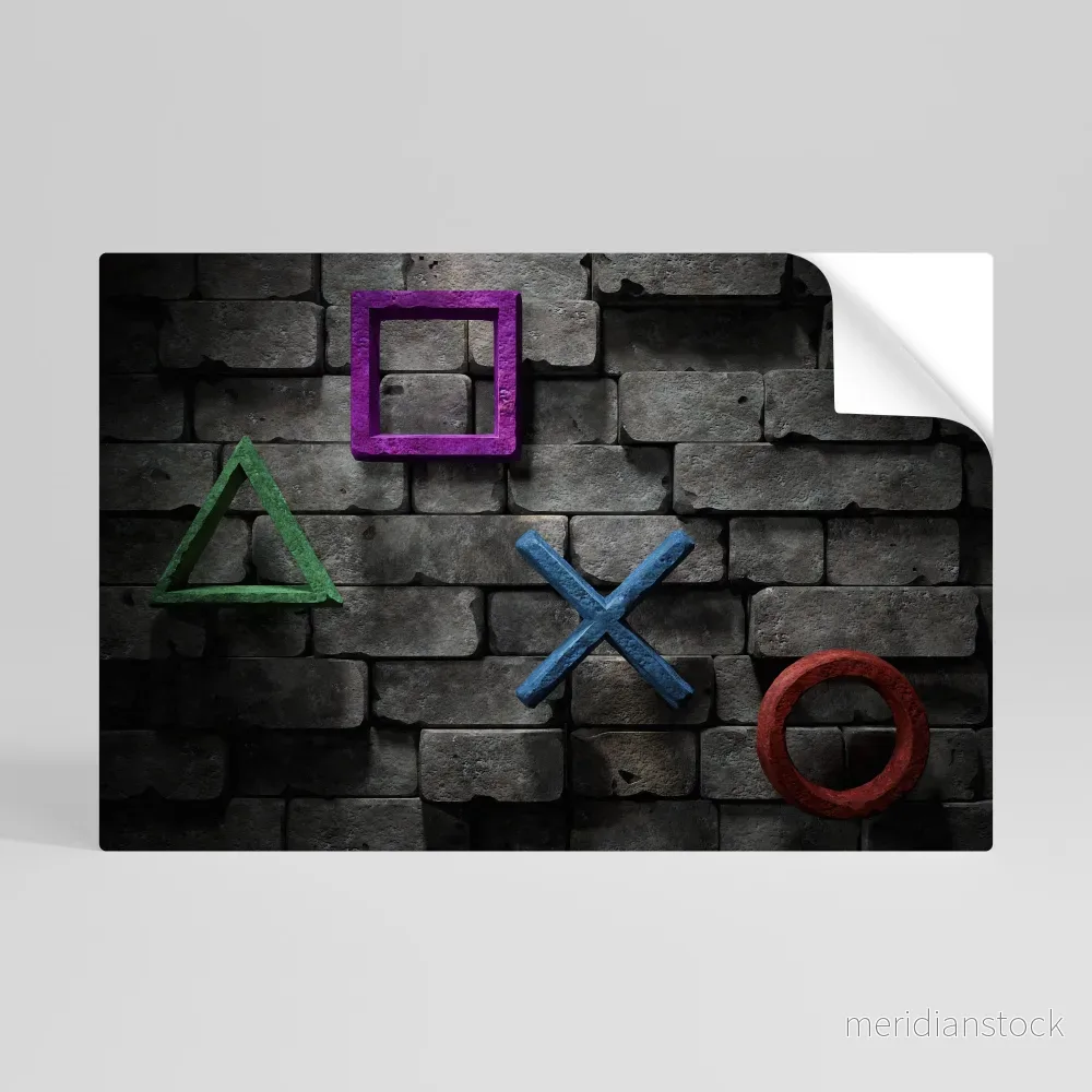 UNDERGOUND CONSOLE ICONS Självhäftande Horisontell Poster - Bild 3