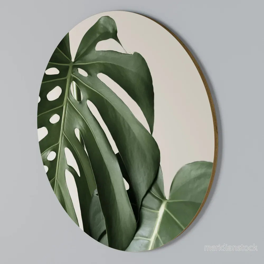 MONSTERA ACCURACY Rund väggdekor