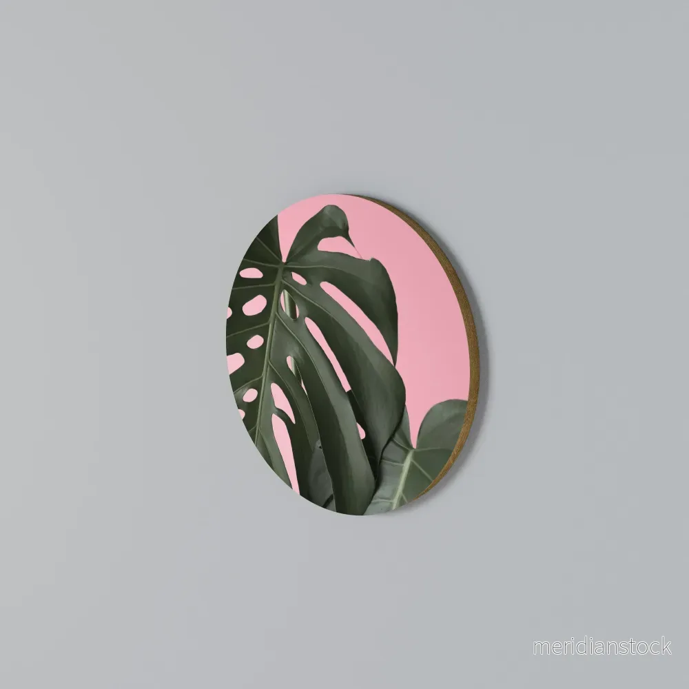 LADY MONSTERA Rund väggdekor - Bild 3