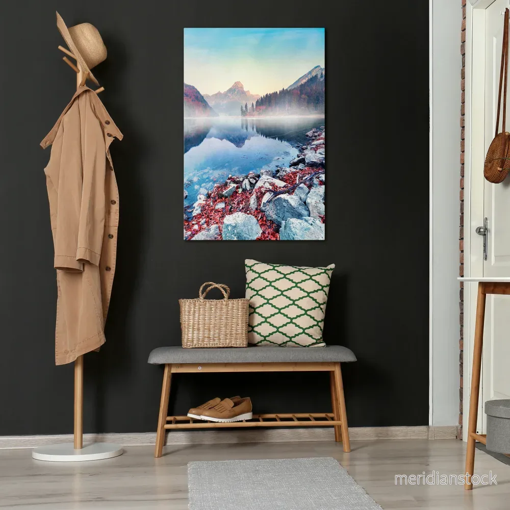 TRANQUIL WATERSCAPE Vertical Canvas Print - Bild 2