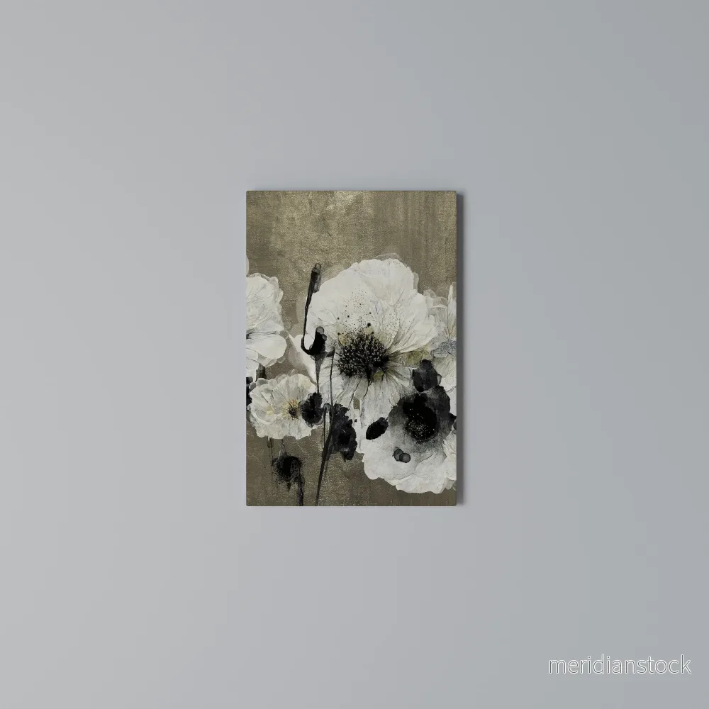 HARMONY IN WHITE Vertical Canvas Print - Bild 3