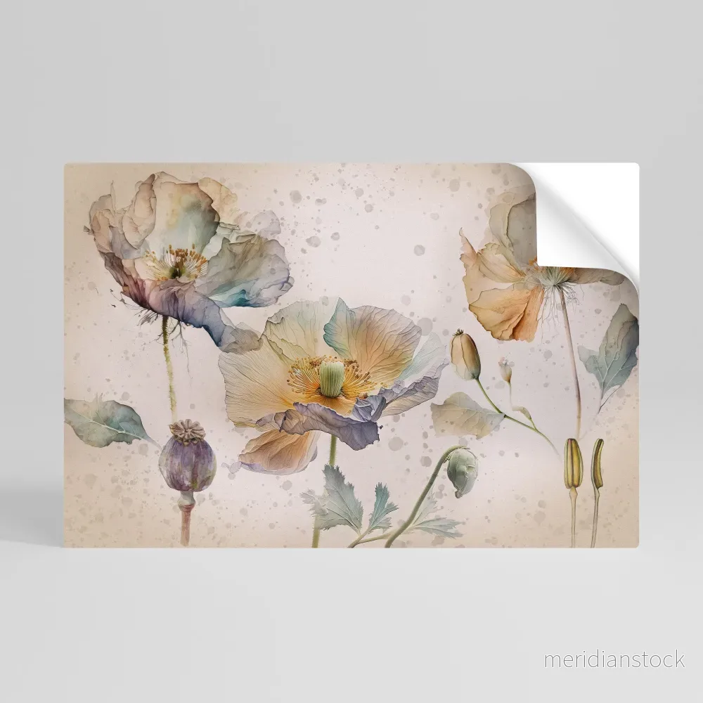 SOFTEN POPPY Självhäftande Horisontell Poster - Bild 3