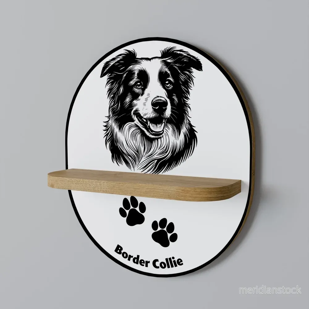 BORDER COLLIE Dekorationshylla - Bild 2