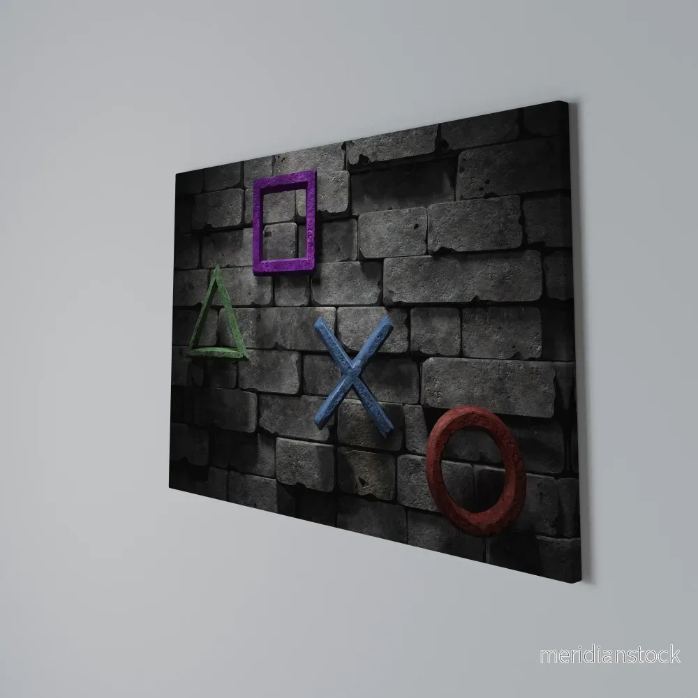 UNDERGOUND CONSOLE ICONS Horizontal Canvas Print - Bild 3