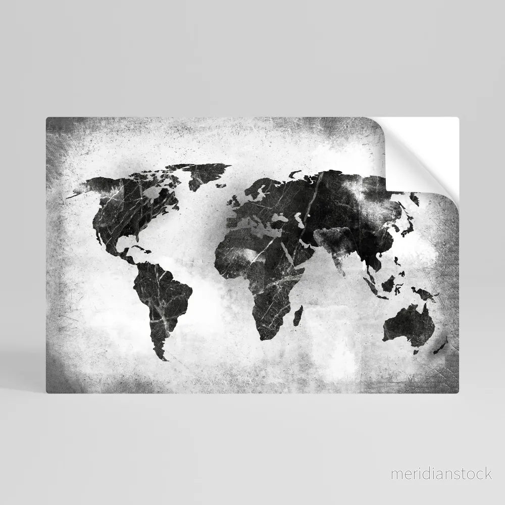 SHADOWED CONTINENTS Självhäftande Horisontell Poster SHADOWED CONTINENTS Självhäftande Horisontell Poster