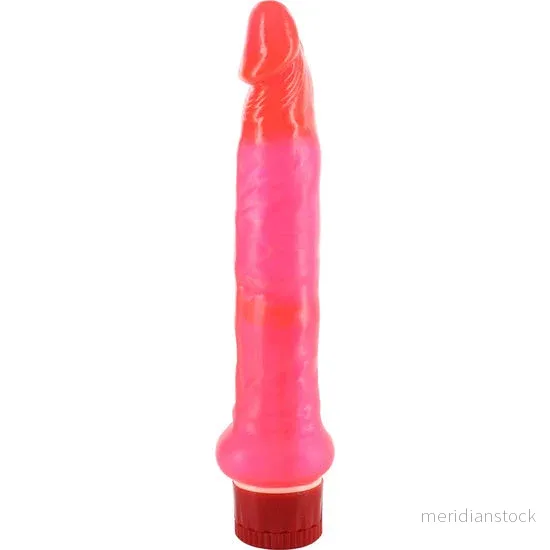 SEVEN CREATIONS - JELLY THIN PINK ANAL VIBRATOR
