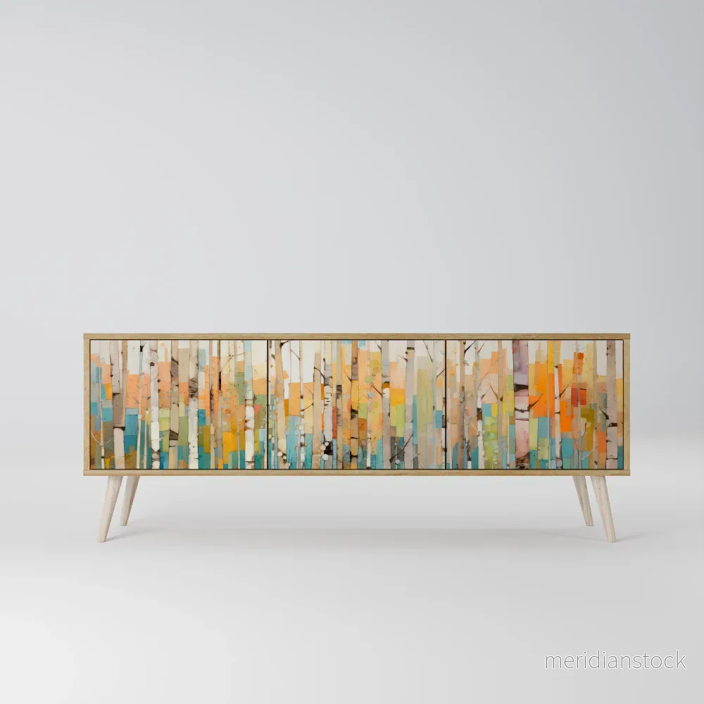 BIRCH KALEIDOSCOPE TV-bänk med 3 dörrar - Bild 2
