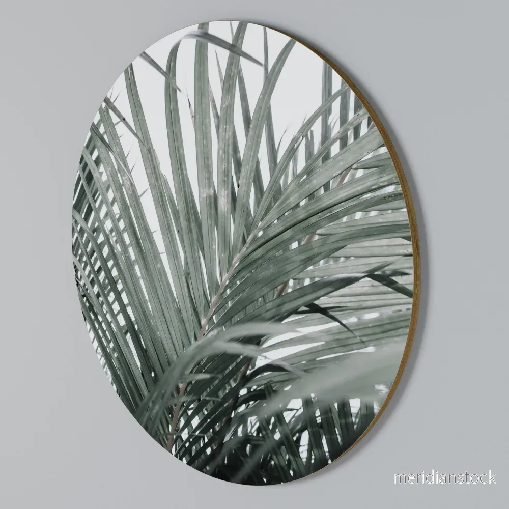 PALM WHISPERS Rund väggdekor