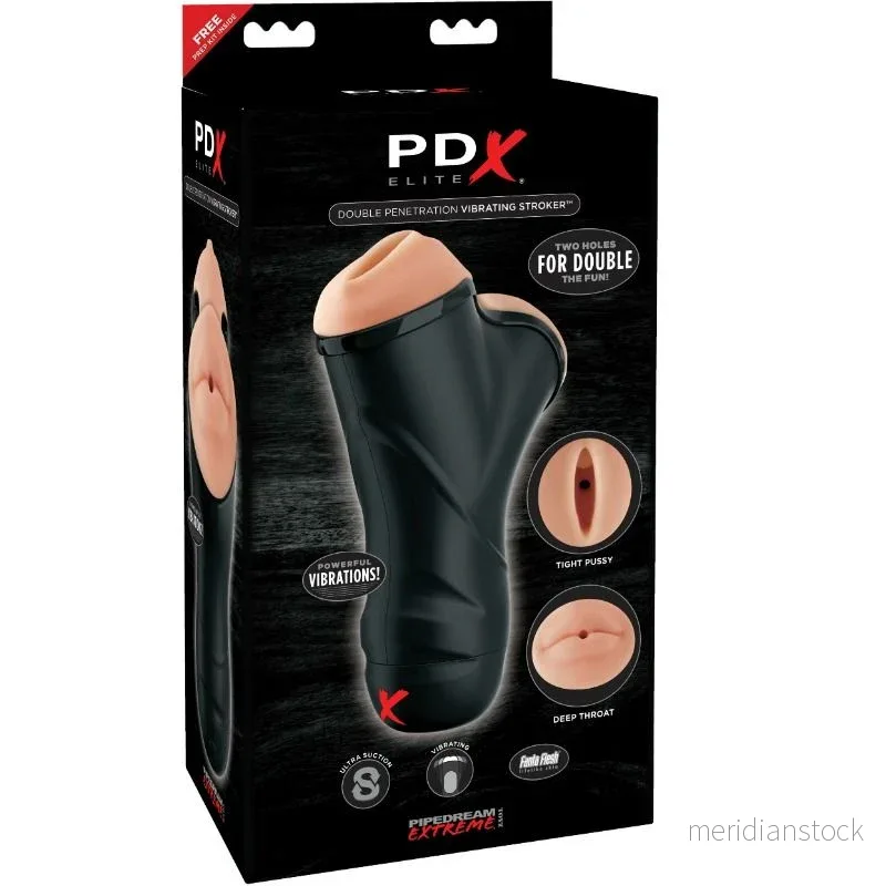 PDX ELITE - DOUBLE PENETRATION VIBRATING STROKER - Bild 3