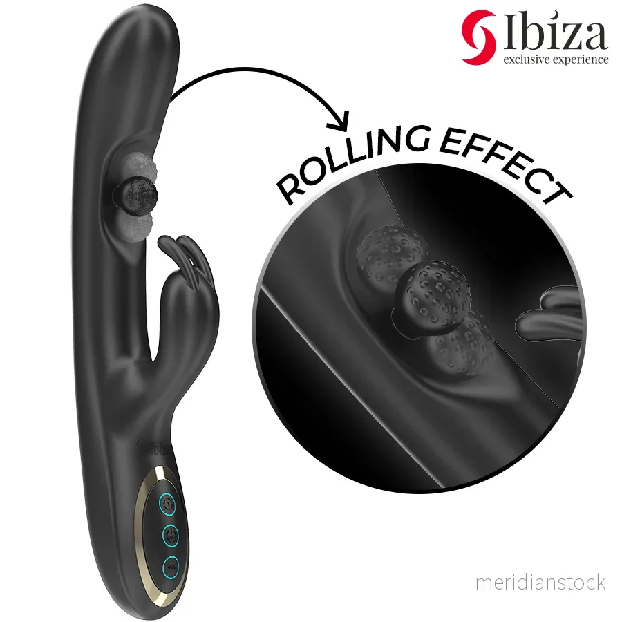 IBIZA - POWERFUL RABBIT VIBRATOR WITH MASSAGING ROLLING PEARL - Bild 3