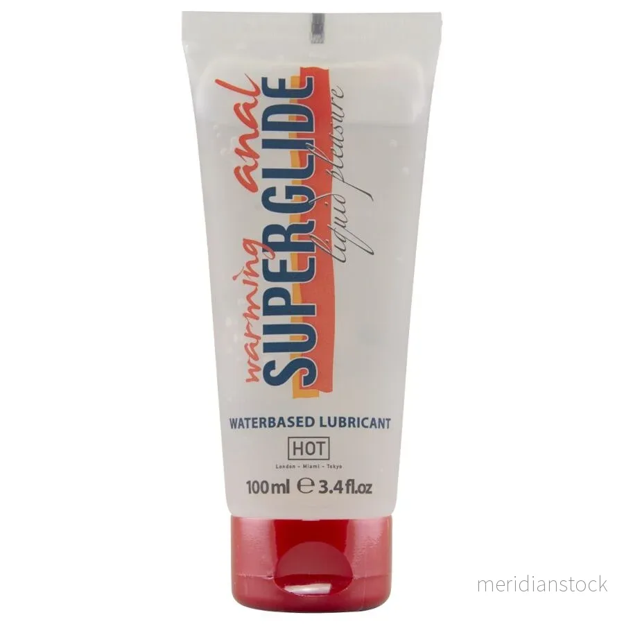 HOT - ANAL SUPERGLIDE WARMING LIQUID PLEASURE WATERBASED LUBRICANT 100 ML