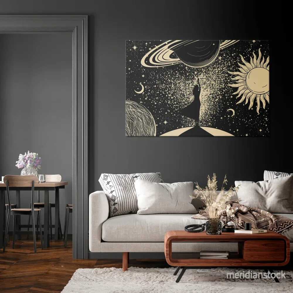 MYSTIC UNIVERSE Horizontal Canvas Print - Bild 2