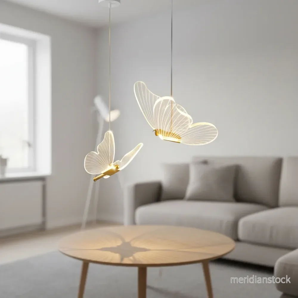 LED Fjäril Hängande Lampa - Glowflutter