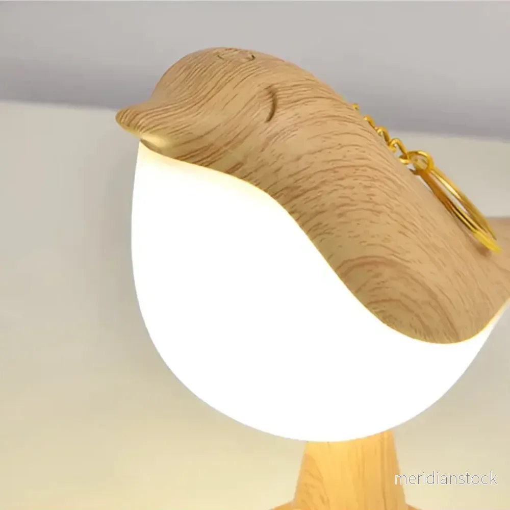Stilren LED-fågel-lampa med touch-kontroll och aromaterapi - FeatherGlow - Bild 3