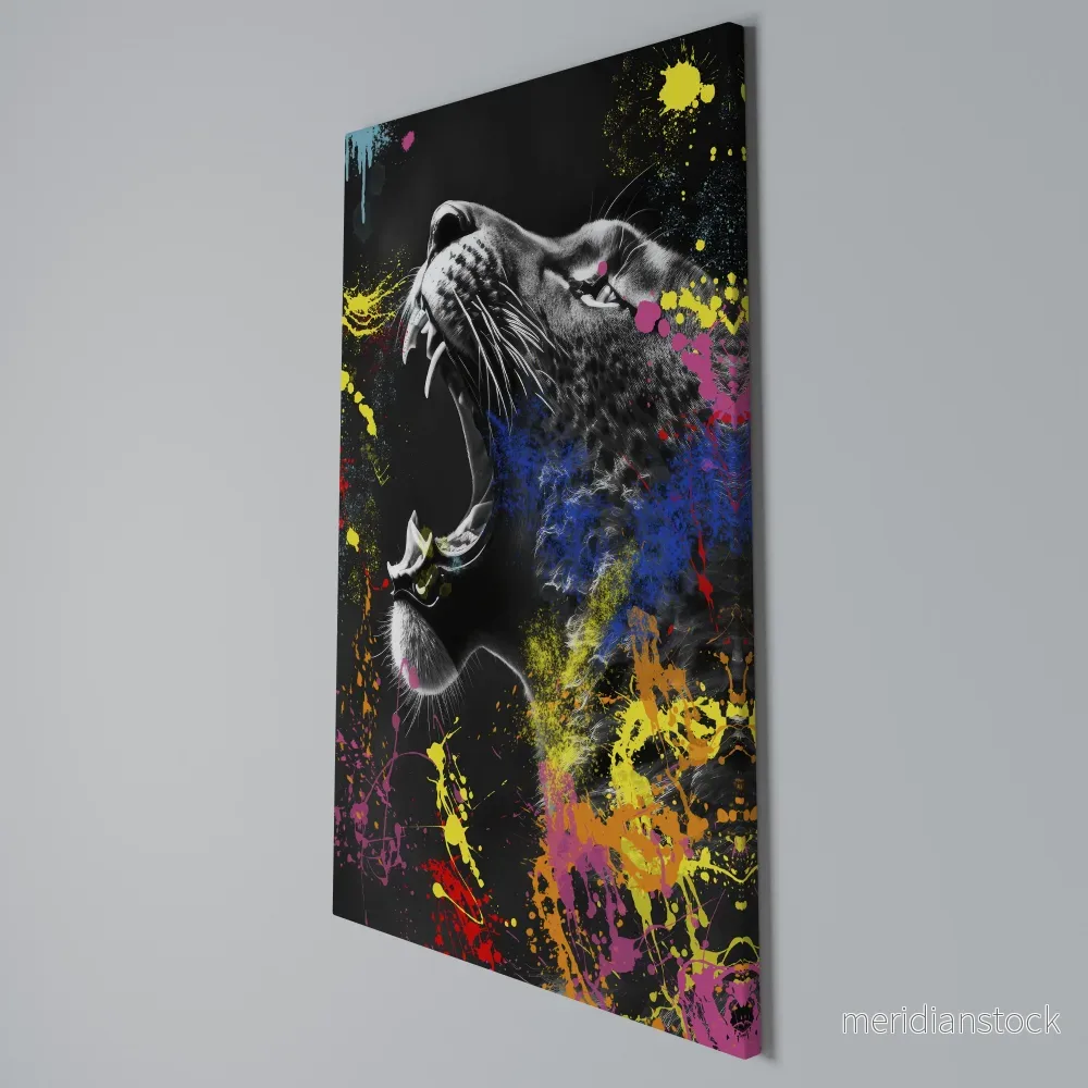 LEOPARD ARTISTRY Vertical Canvas Print - Bild 3