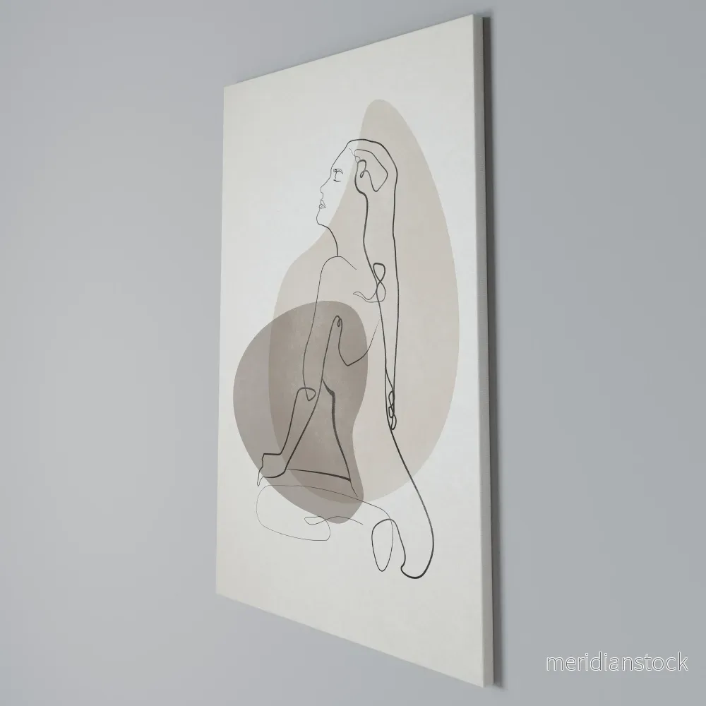 CONTOURS OF BEAUTY Vertical Canvas Print - Bild 3