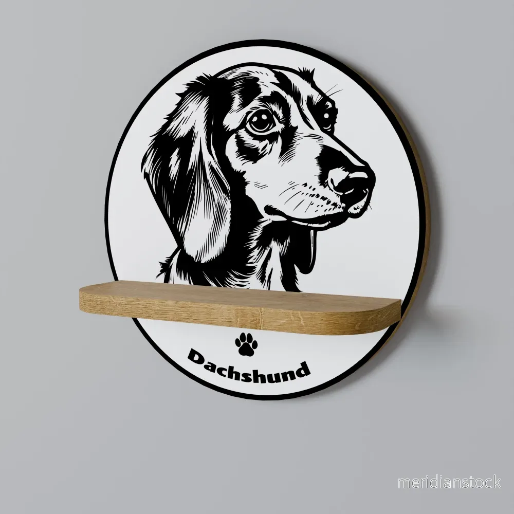 DACHSHUND DOG Dekorationshylla