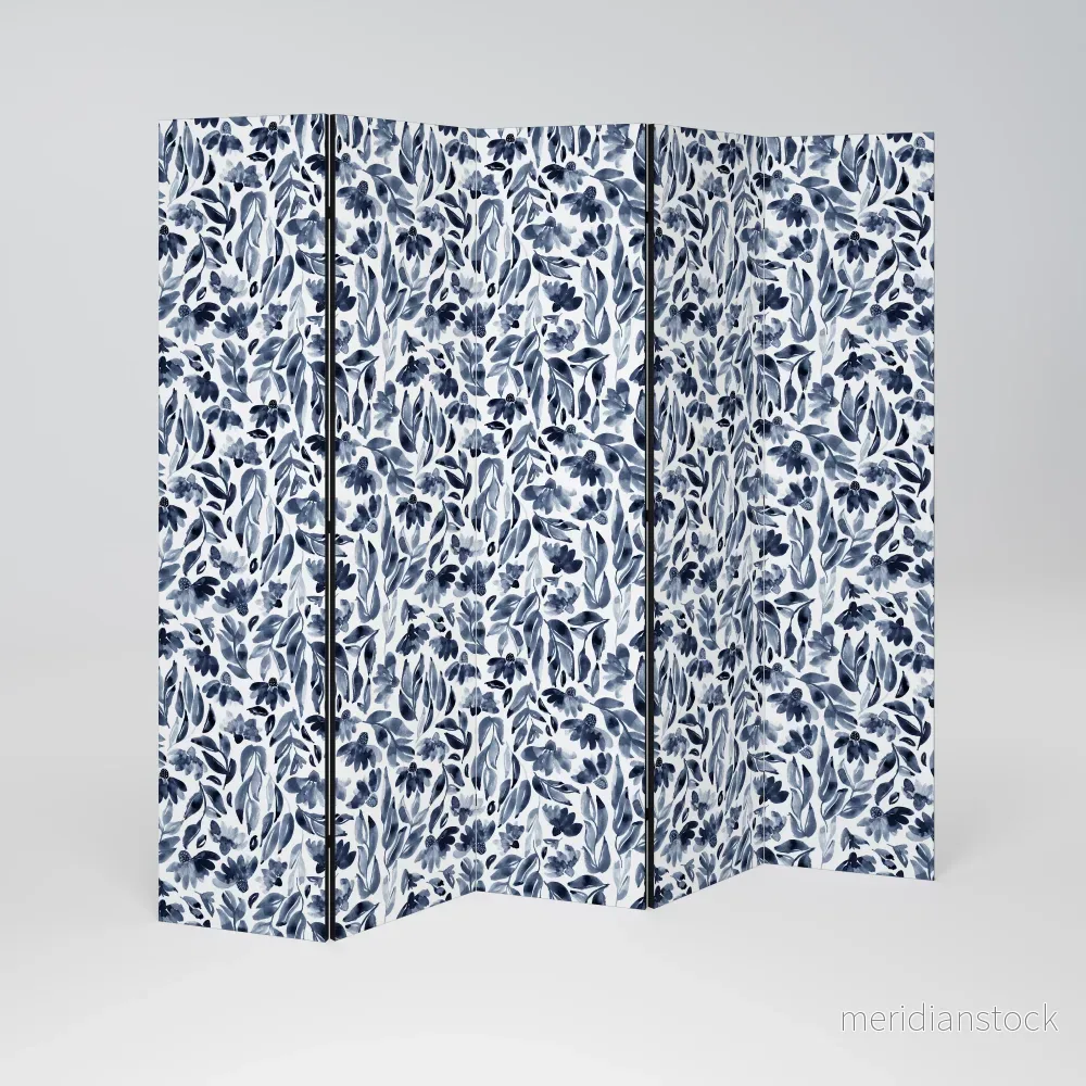 FLORAL FANTASY FABLE Dekorativ rumsavdelare – 5 paneler