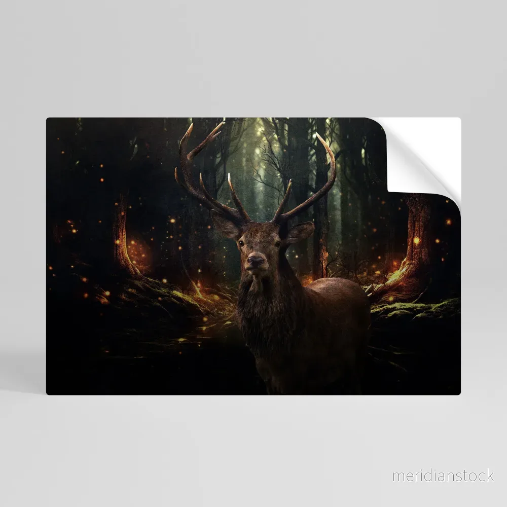 ENCHANTED FOREST GUARDIAN Självhäftande Horisontell Poster ENCHANTED FOREST GUARDIAN Självhäftande Horisontell Poster