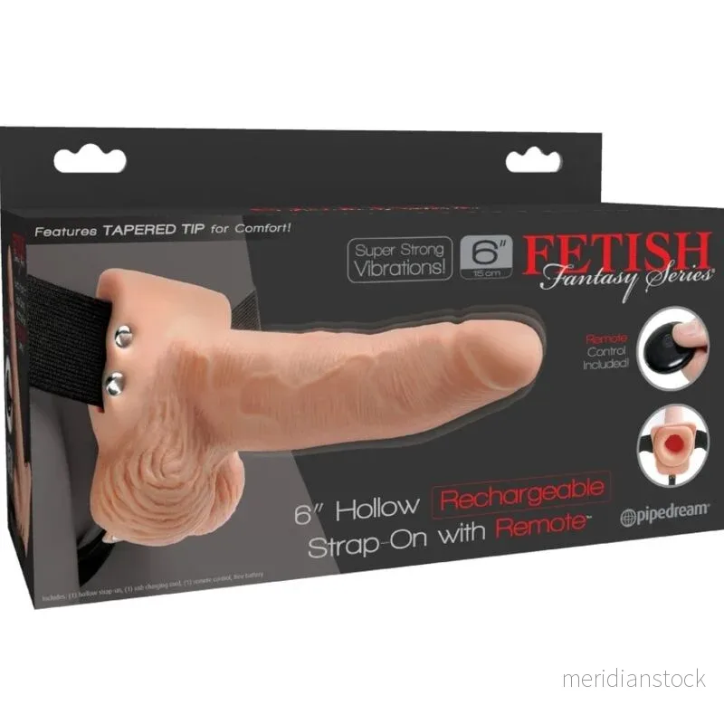 FETISH FANTASY SERIES - ADJUSTABLE HARNESS REMOTE CONTROL REALISTIC PENIS WITH RECHARGEABLE TESTICLES AND VIBRATOR 15 CM - Bild 2
